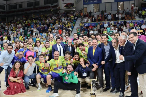 Celebración del ascenso del balonmano Ciudad Real