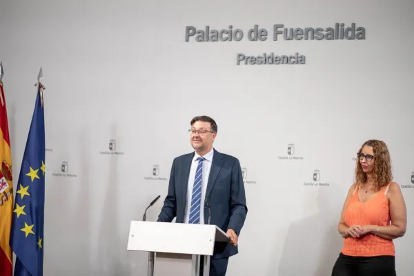 El consejero de Educación, Cultura y Deportes durante la presentación del Somos Deporte