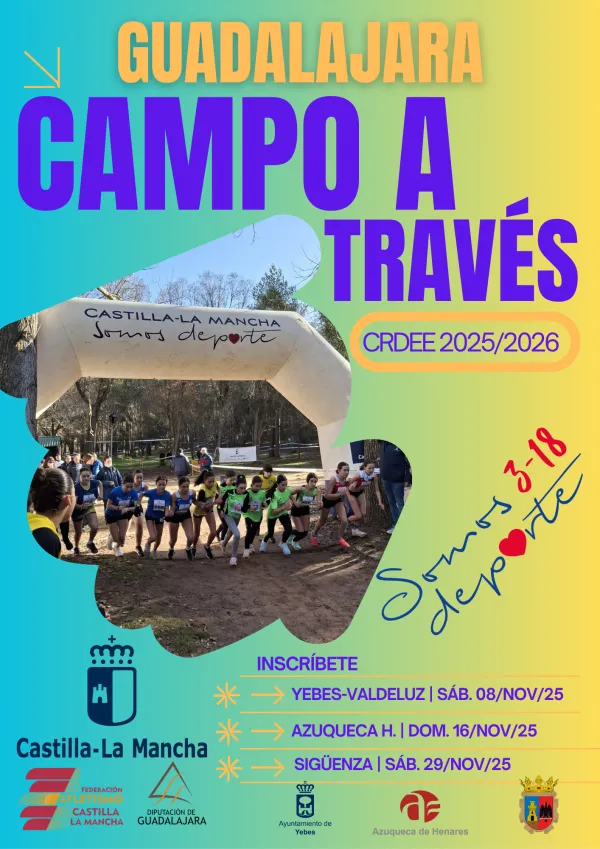 Cartel CRDEE Guadalajara Campo a través 25/26