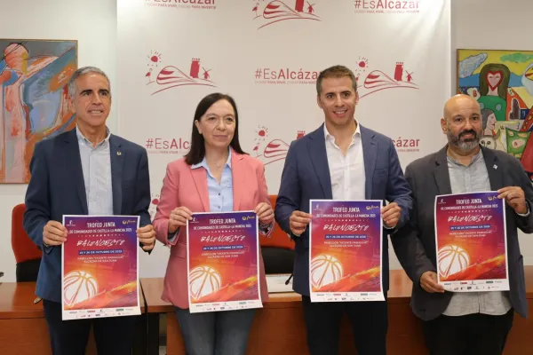 Presentación del Trofeo JCCM de Baloncesto, con FECAM