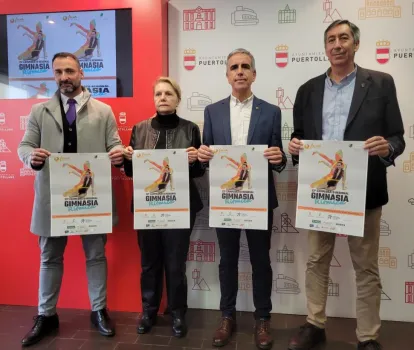 El delegado provincial presenta el Cto. Regional de Gimasia ritmica adaptada