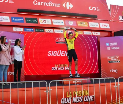 Podio de La Vuelta femenina en Sigüenza