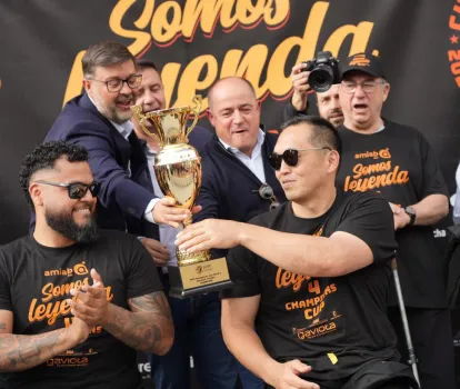 Celebración del título de Eurocup