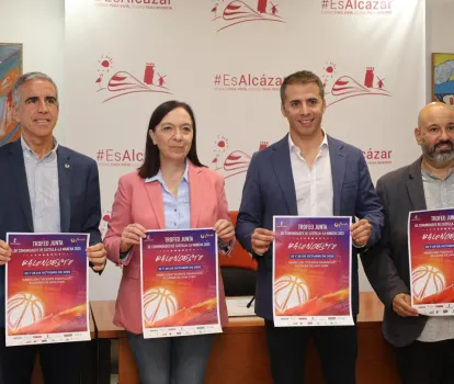 Presentación del Trofeo JCCM de Baloncesto, con FECAM