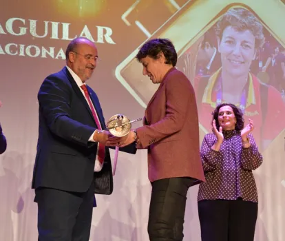 El vicepresidente primero en los premios Ángel Lancha, de Quintanar del Rey