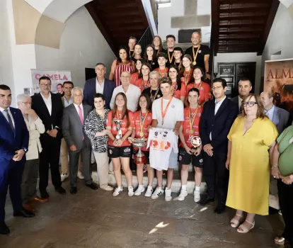 Recepción de deportistas en Almagro