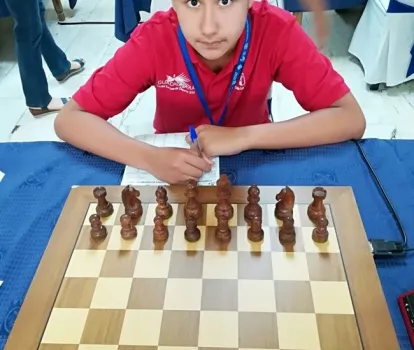 Carlos, jugador del equipo infantil