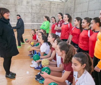 Entrenamiento selección femenina balonmano