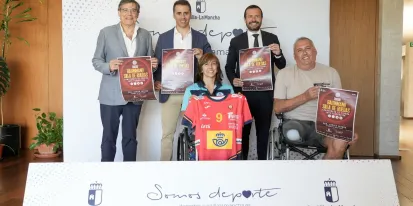 Presentación balonmano en silla de ruedas