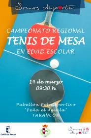 Cartel Campeonato Regional Tenis de Mesa