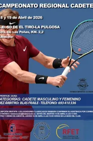 Cartel Campeonato Regional Tenis Cadete