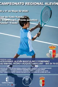 Cartel Campeonato Regional Tenis Alevín