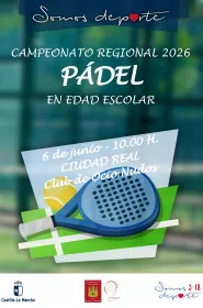Cartel Campeonato Regional Pádel
