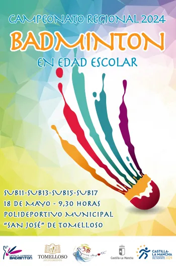 Cartel Campeonato Regional Bádminton