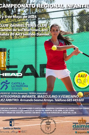 Cartel Campeonato Regional Tenis Infantil
