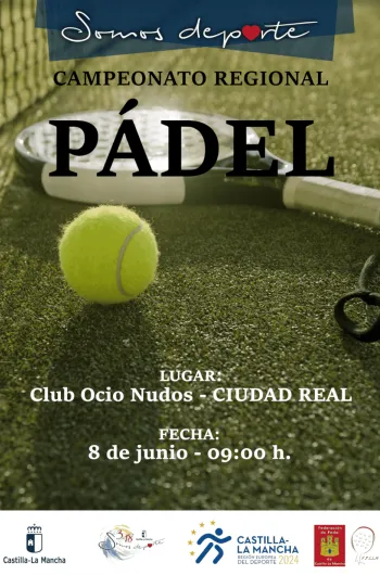 Cartel Campeonato Regional Pádel
