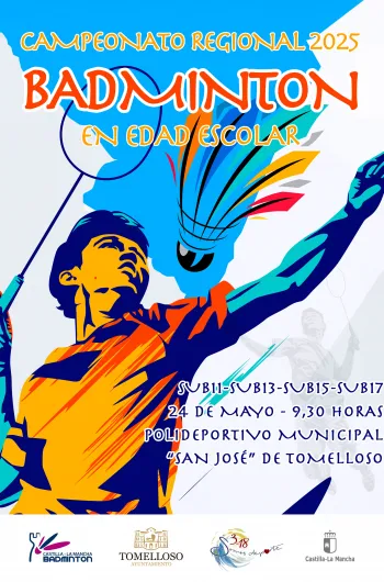 Cartel Campeonato Regional Bádminton