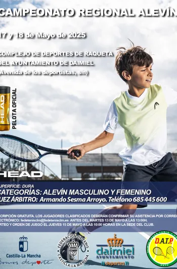 Cartel Regional Tenis Alevín