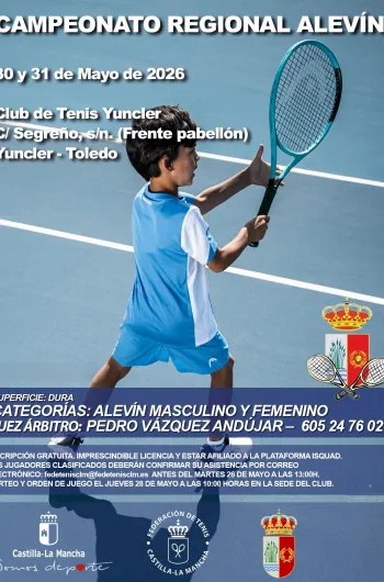 Cartel Campeonato Regional Tenis Alevín