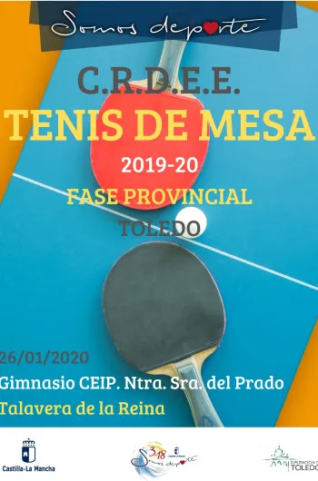 Cartel Fase Provincial de Tenis de mesa - 2ª Jornada