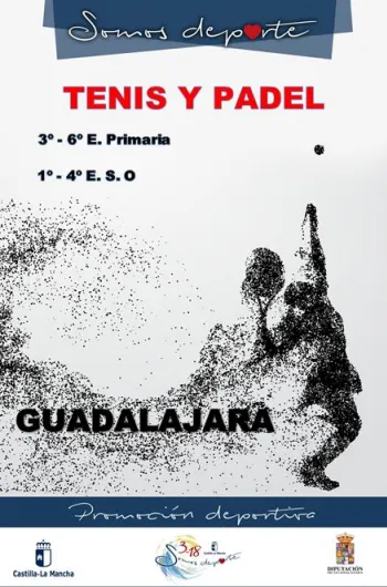 cartel tenis y padel promoción