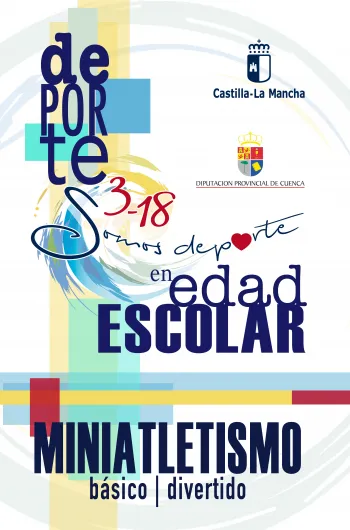 Cartel Miniatletismo en la Escuela Cuenca. Curso 2023 - 2024.
